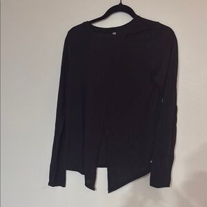 Target joylab Black Asymmetrical Long Sleeve snake print athletic tee